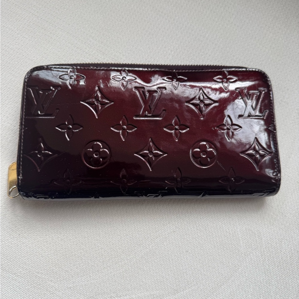 Louis Vuitton Deep Red Monogram Wallet w/ COA
